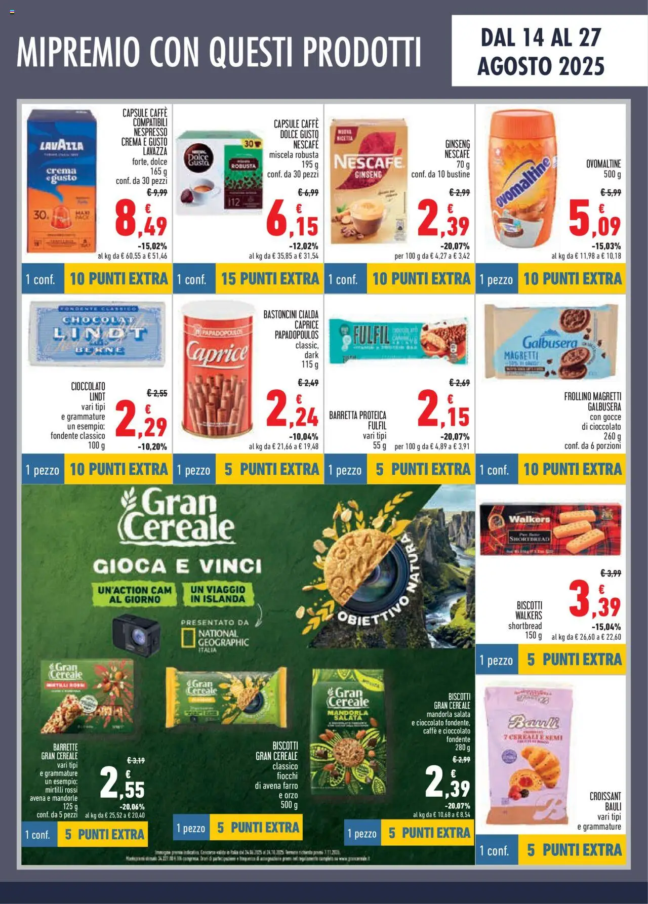 Volantino Conad del 14.08.2025 | Pagina: 7 | Prodotti: Caffè, Mandorle, Barretta, Farro