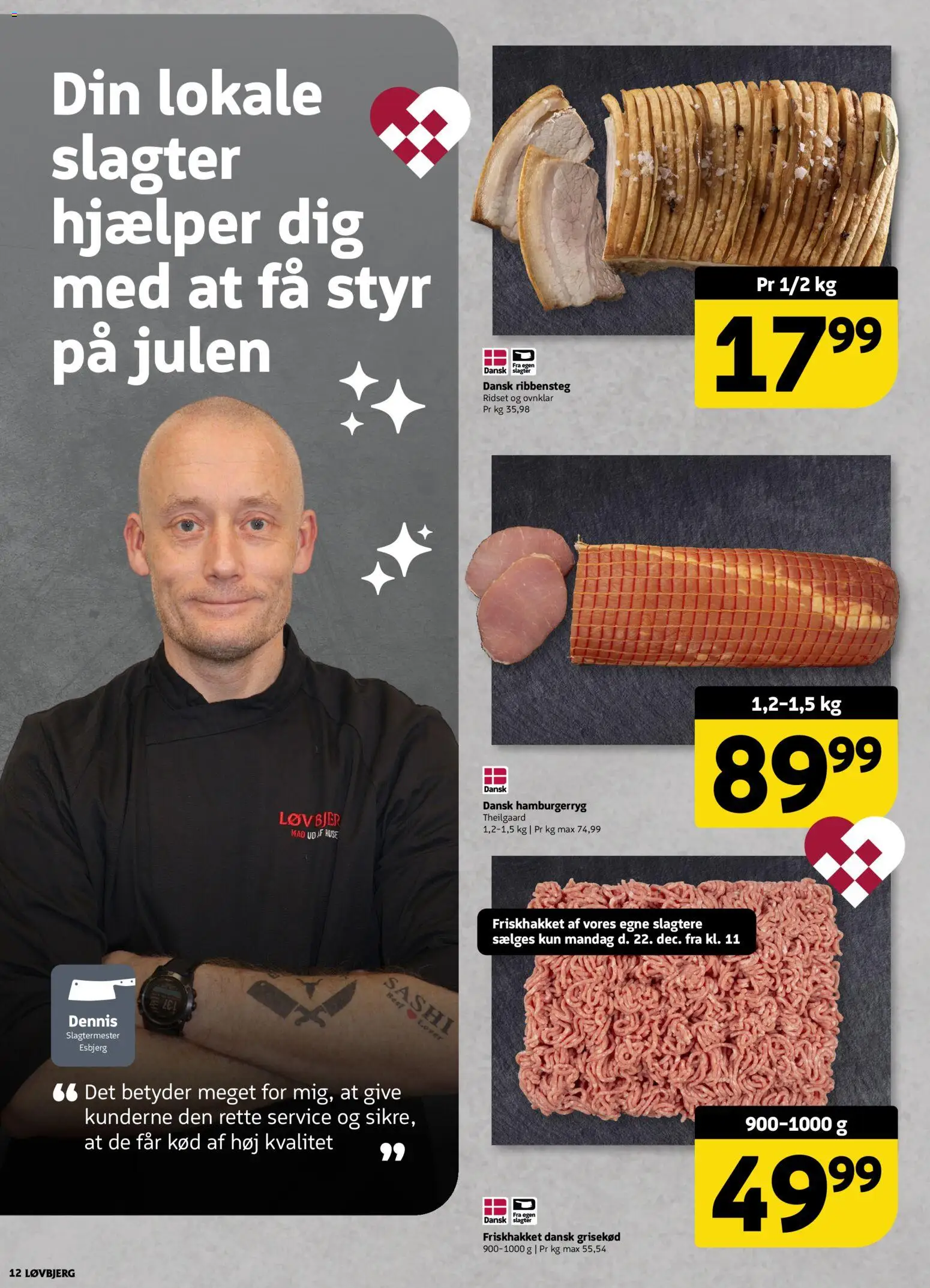 Løvbjerg tilbudsavis – gyldig fra 19.12.2025 | Side: 14 | Produkter: Hamburgerryg