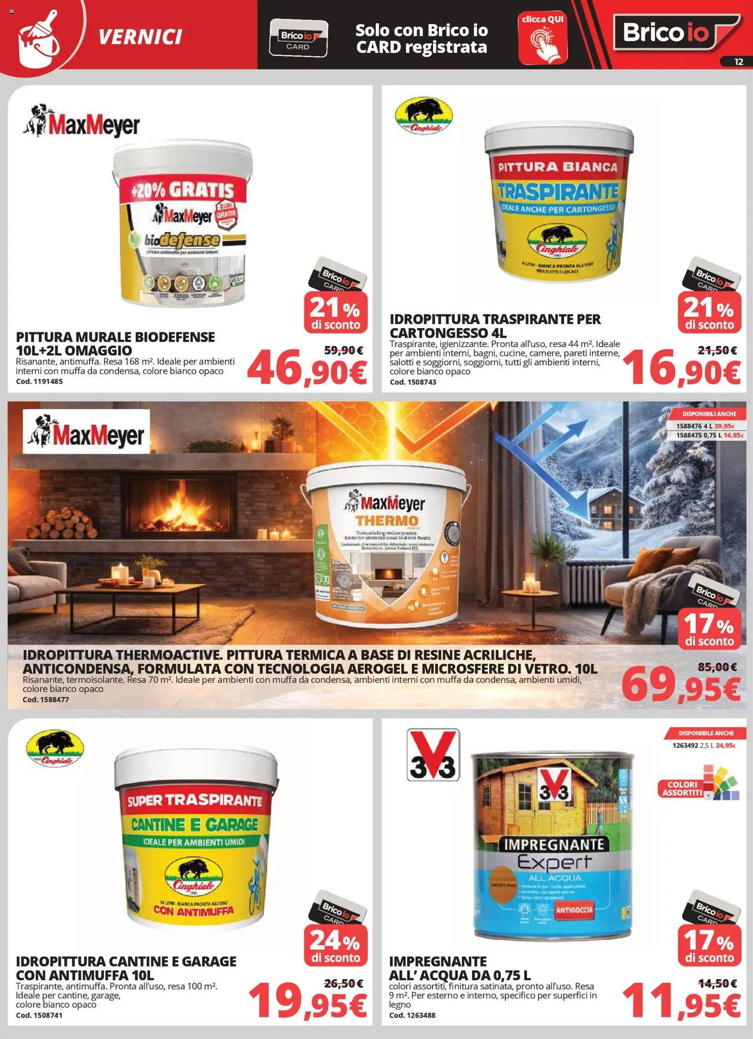 Volantino Brico io del 02.04.2026 | Pagina: 12 | Prodotti: Acqua, Impregnante, Pittura