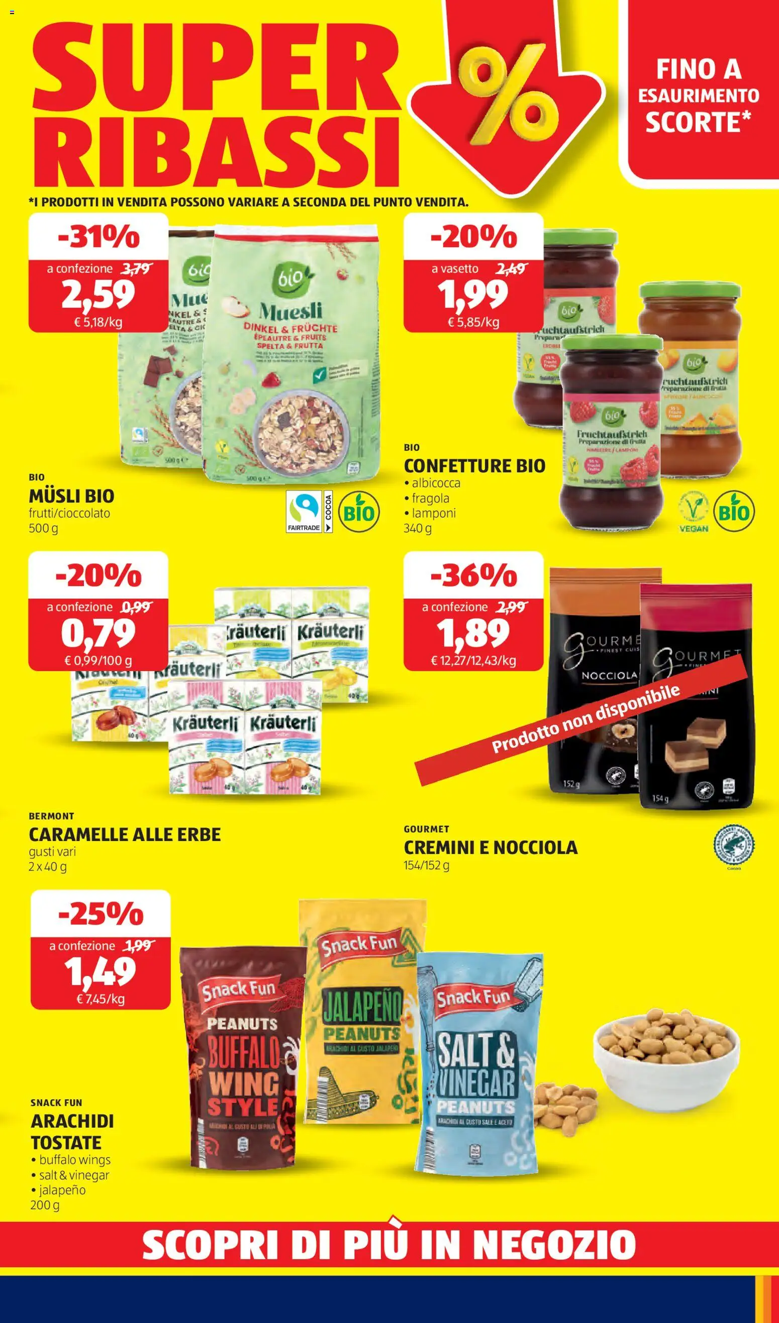 Volantino Aldi del 23.02.2026 | Pagina: 30 | Prodotti: Pollo, Frutta, Aceto, Arachidi