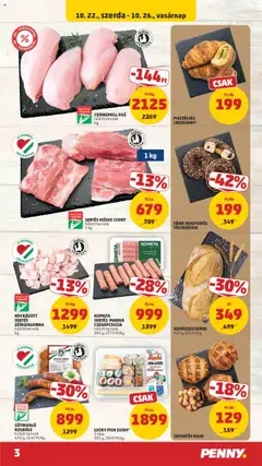 SÜTNIVALÓ KOLBÁSZ, hűtött termék 420 g, 2140 Ft/kg - amely érvényes a következő dátumtól: 22.10.2025 | Oldal: 3