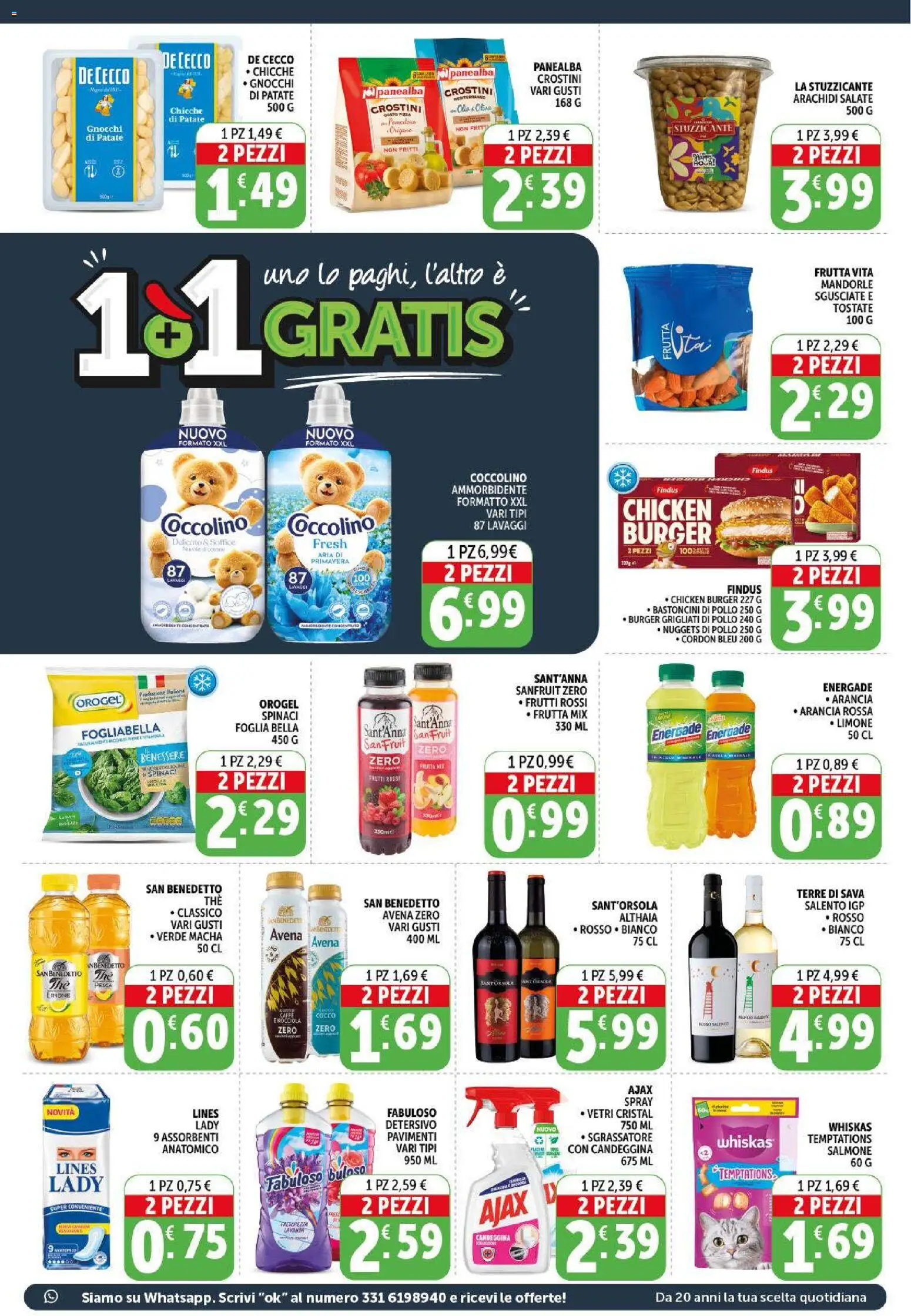 Volantino Decò del 09.04.2026 | Pagina: 3 | Prodotti: Salmone, Nuggets, Frutta, Spinaci