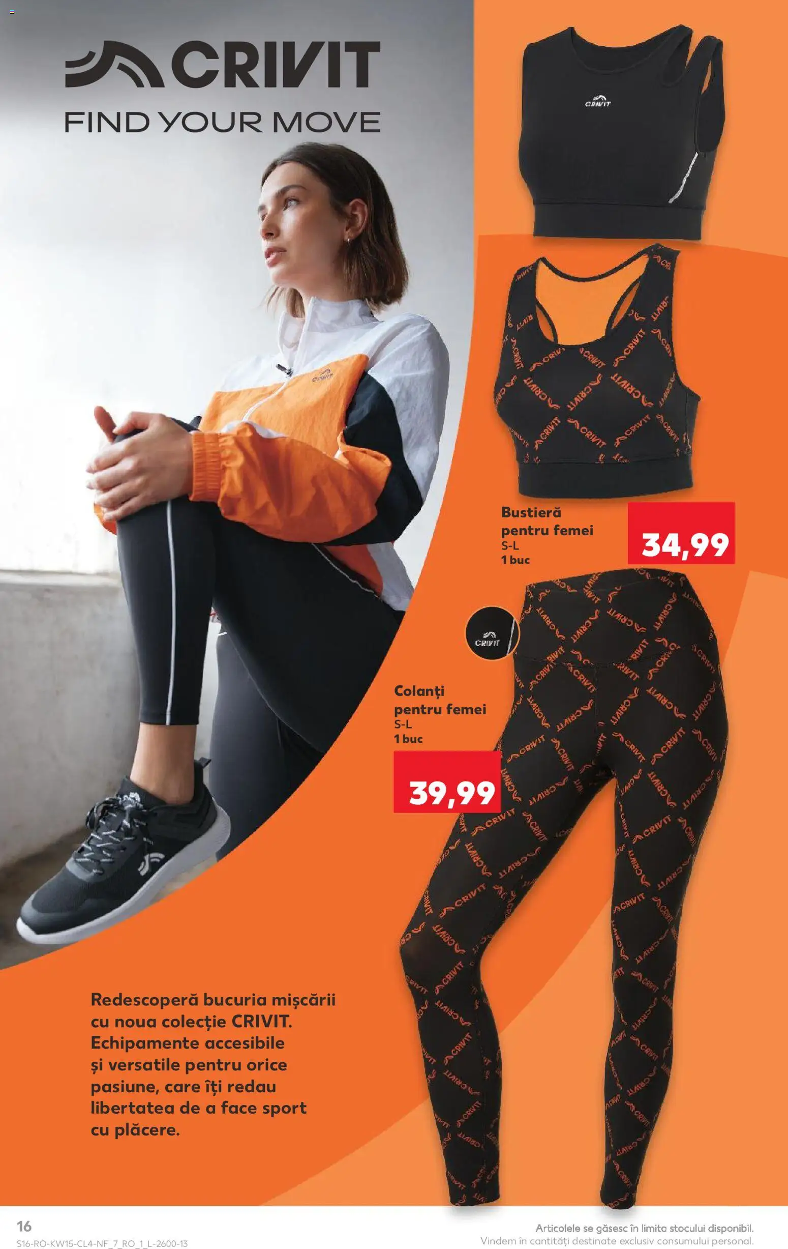 Noul catalog Kaufland – valabil de la 08.04.2026 | Pagină: 16 | Produse: Bustieră, Colanți