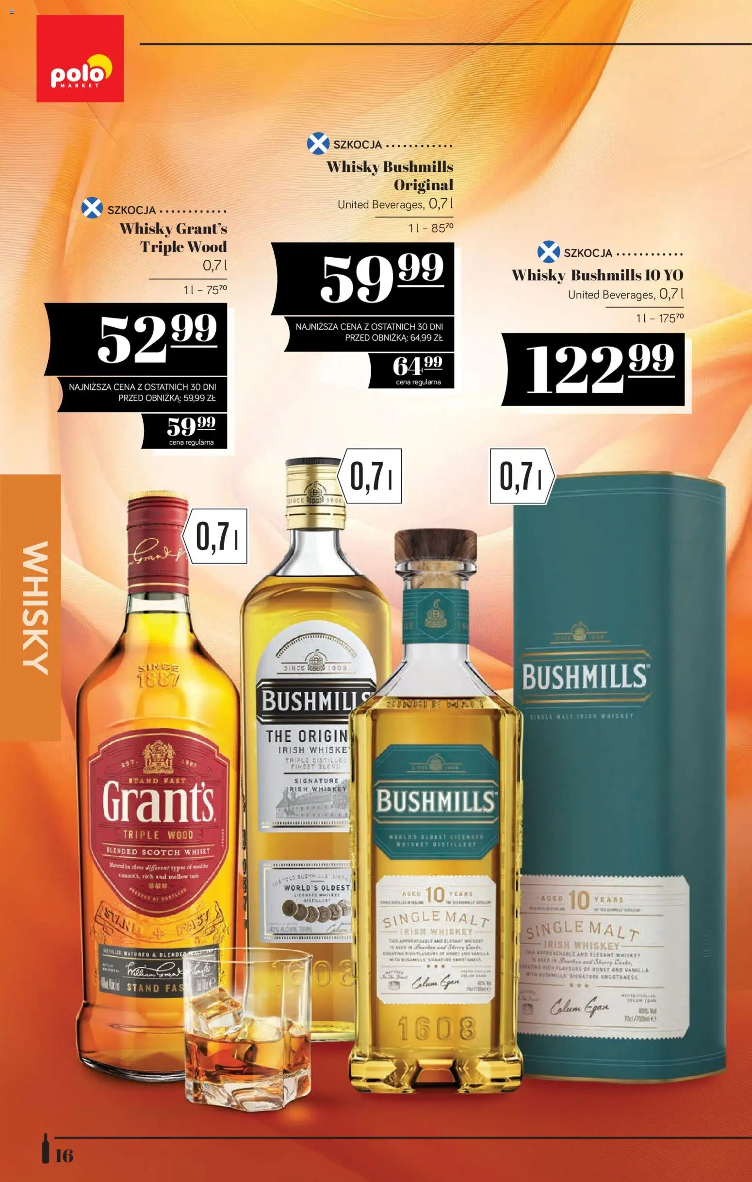 POLOmarket Katalog - Alkoholi od 14.11.2025 | Strona: 16 | Produkty: Grant's, Whisky Bushmills, Whisky