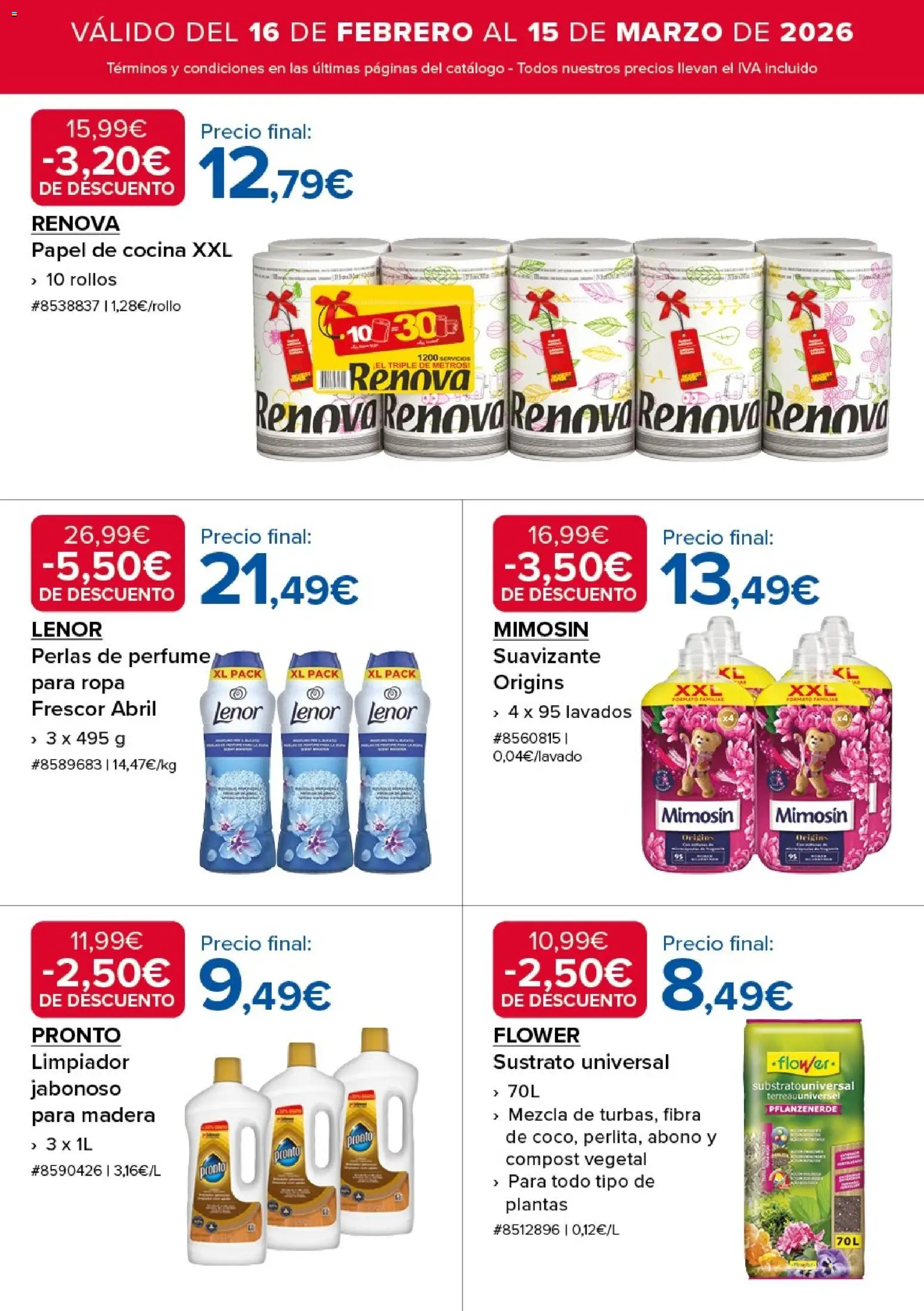 Costco catálogo │ válido desde el 16.02.2026 | Página: 15 | Productos: Perfume, Ropa, Suavizante, Cocina