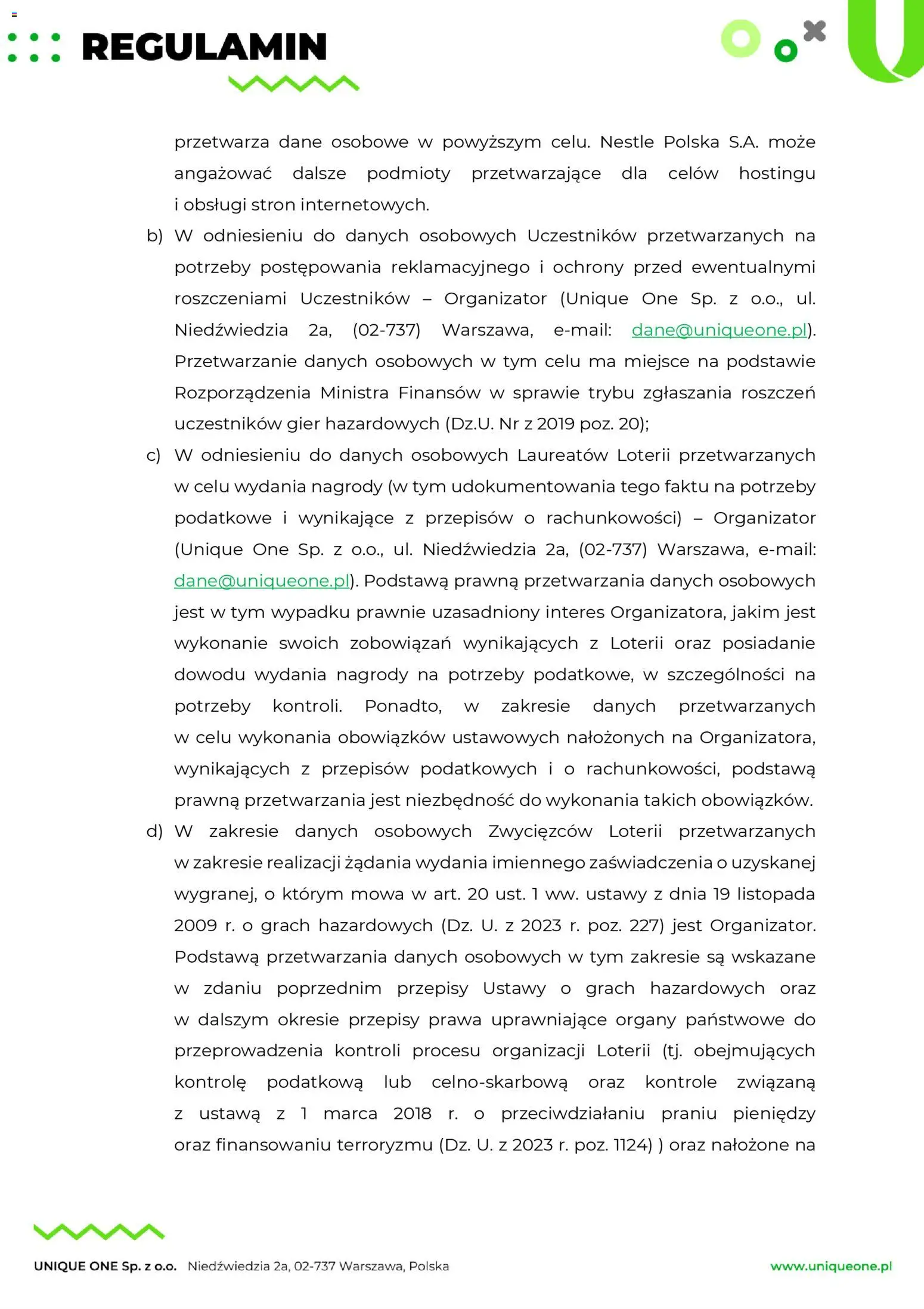 Makro Gazetka - Regulamin loterii Poczuj doskonały smak wygranej od 17.10.2025 | Strona: 20