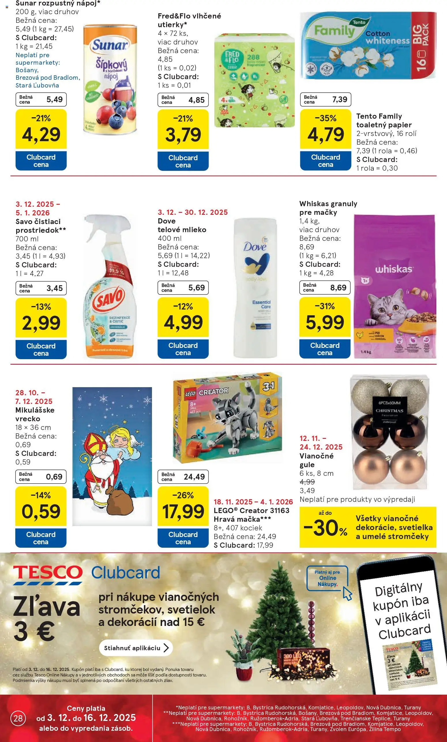 Nové Tesco akcie – leták je platný od 03.12.2025 | Strana: 28