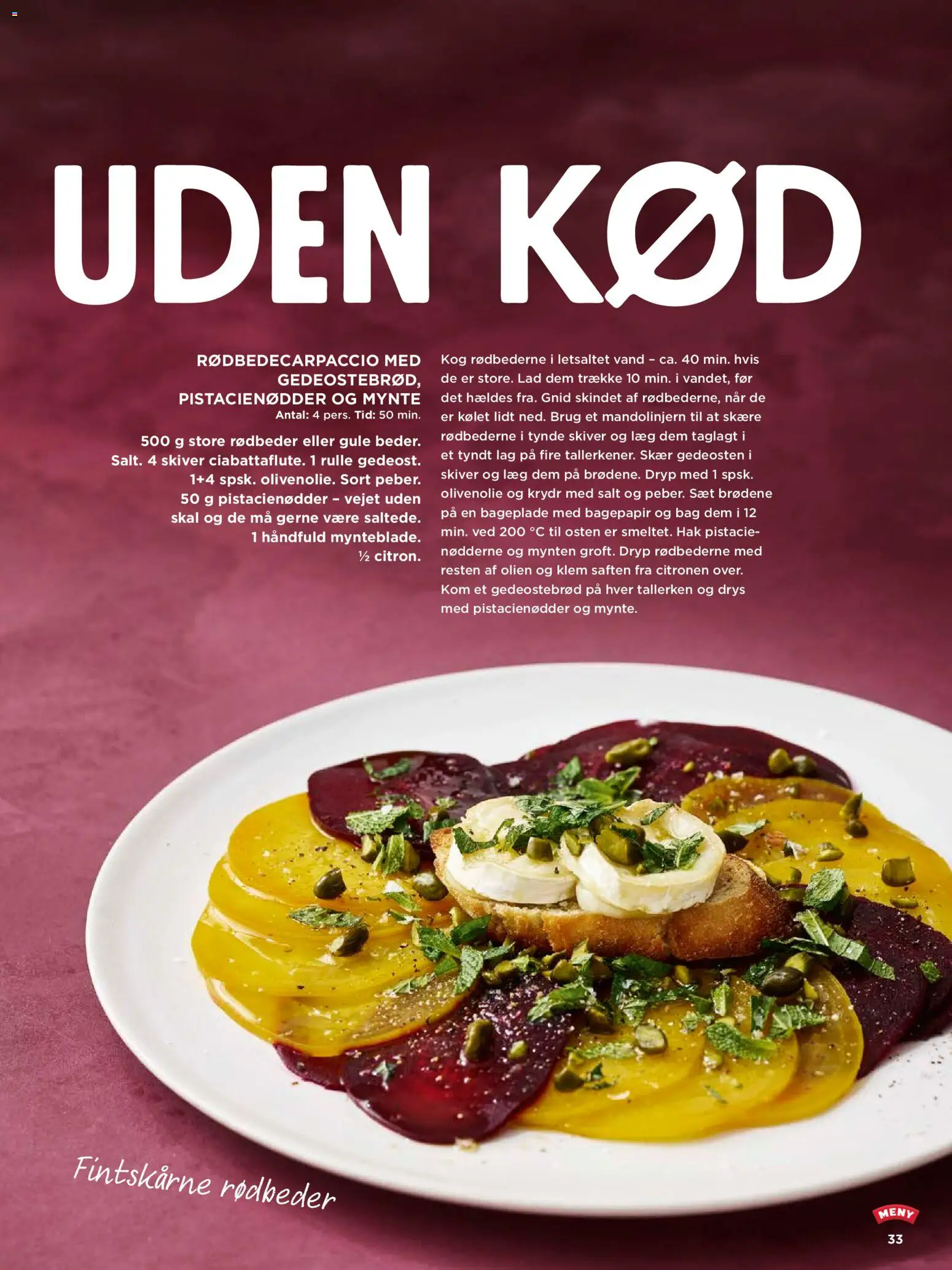 Meny tilbudsavis – gyldig fra 01.02.2026 | Side: 33 | Produkter: Rødbeder, Salt, Mynte, Olivenolie