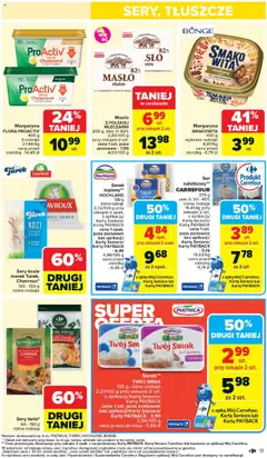 Carrefour Gazetka od 30.06.2025 | Strona: 15 | Produkty: Serek sałatkowy, Margaryna, Sery, Cheddar