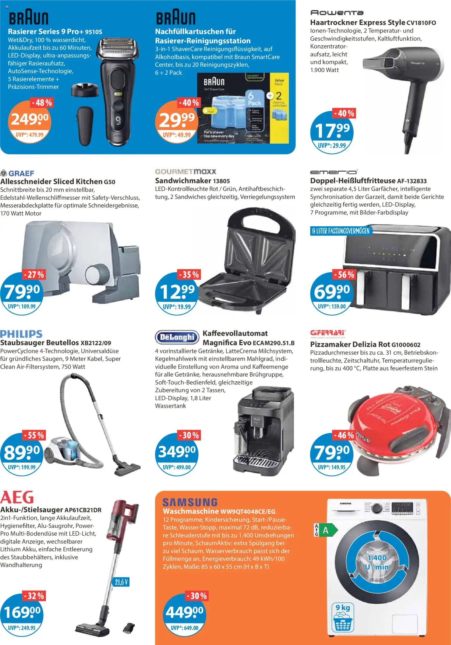 V-Markt - Schwaben / Oberbayern – gültig ab 02.01.2026 | Seite: 20 | Produkte: Philips, Sandwichmaker, Waschmaschine, Samsung