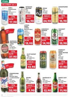 Kaufland leták od 25.06.2025 | Strana: 40 | Produkty: Radegast, Krušovice, Citron, Láhev