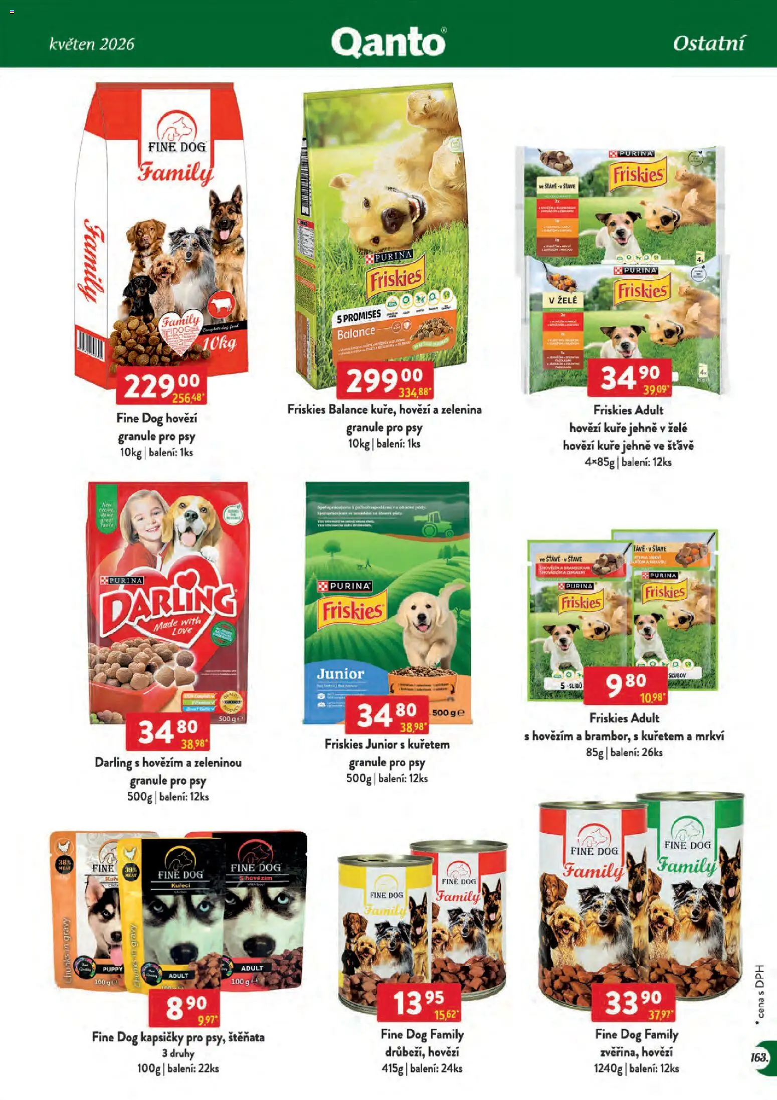 Astur & Qanto leták - Velkoobchod 05/2026 od 01.05.2026 | Strana: 163 | Produkty: Hovězí, Granule pro psy, Purina, Granule