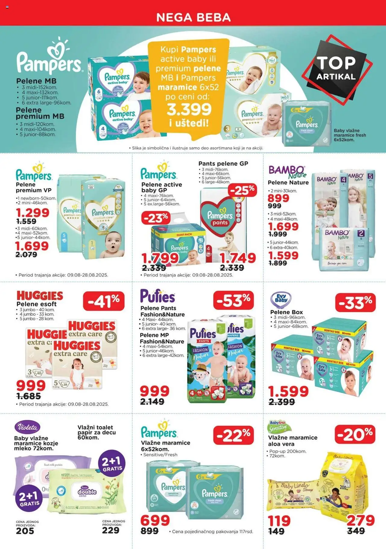 Aksa katalog - važi od 08.08.2025 | Strana: 8 | Proizvode: Protein, Mleko, Vlažne maramice, Pelene