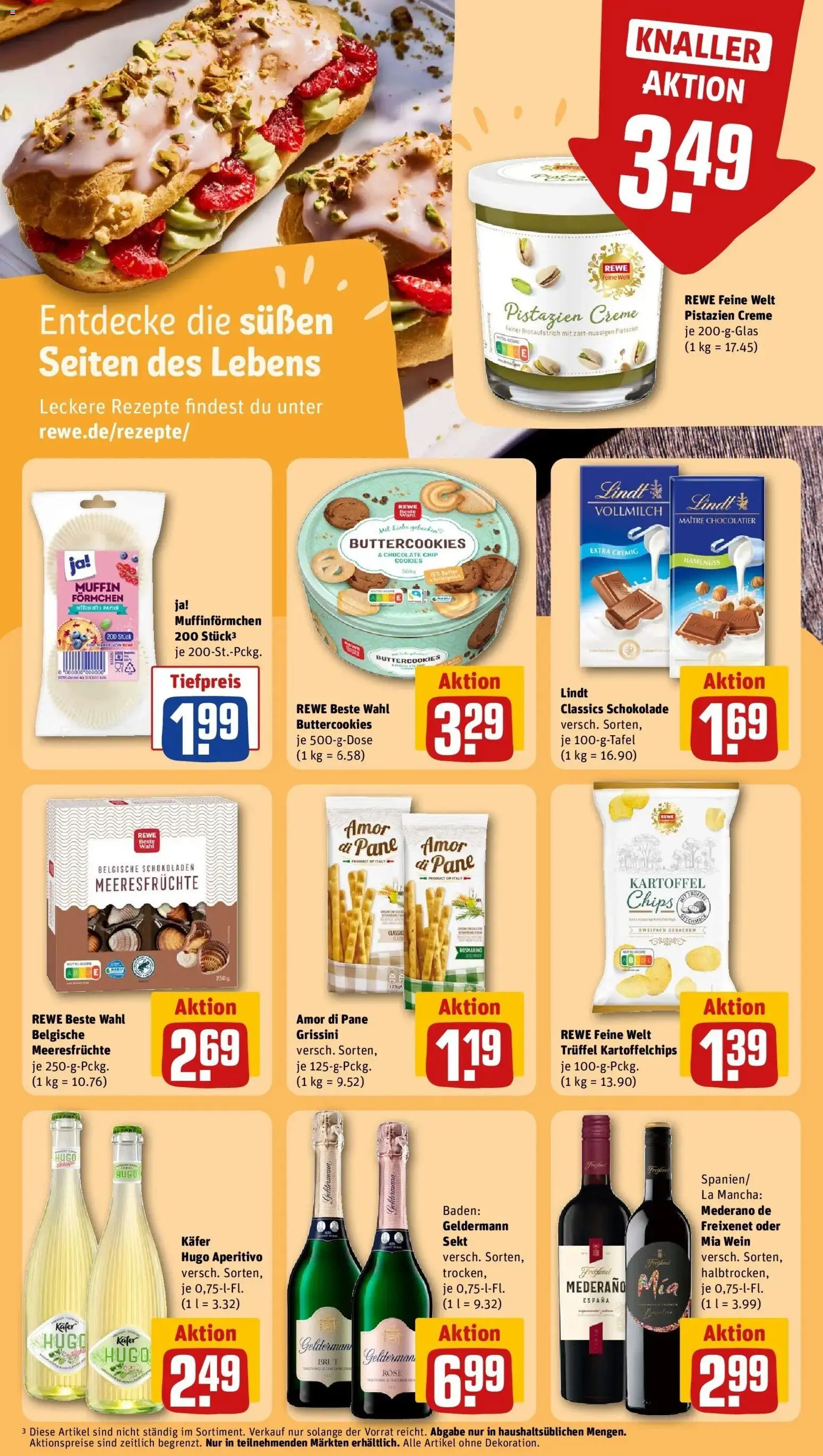 Rewe Prospekt Lebach	 – gültig ab 15.03.2026 | Seite: 19 | Produkte: Schokolade, Sekt, Creme, Hugo