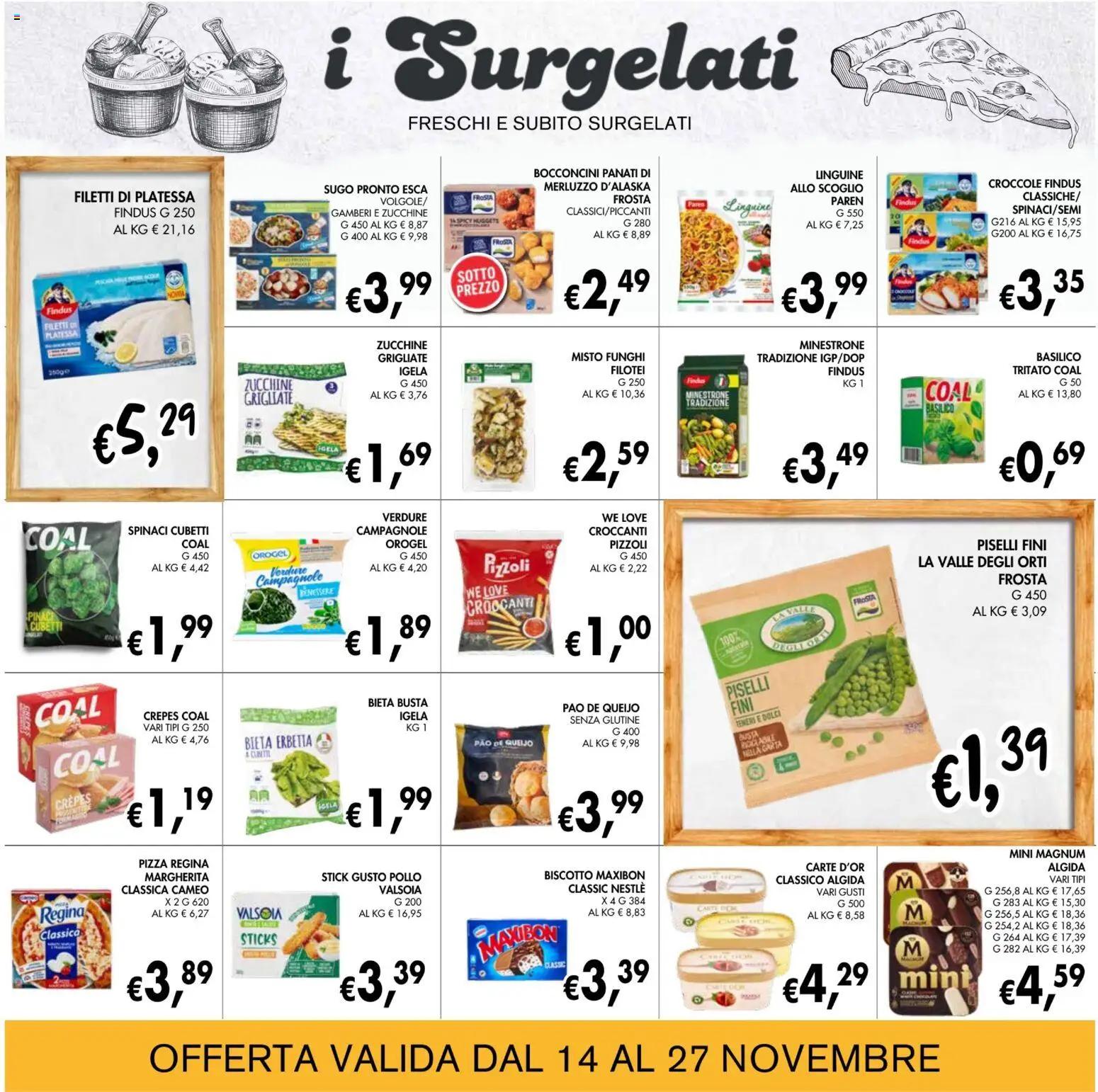 Volantino Coal del 14.11.2025 | Pagina: 11 | Prodotti: Pollo, Merluzzo, Verdure, Basilico
