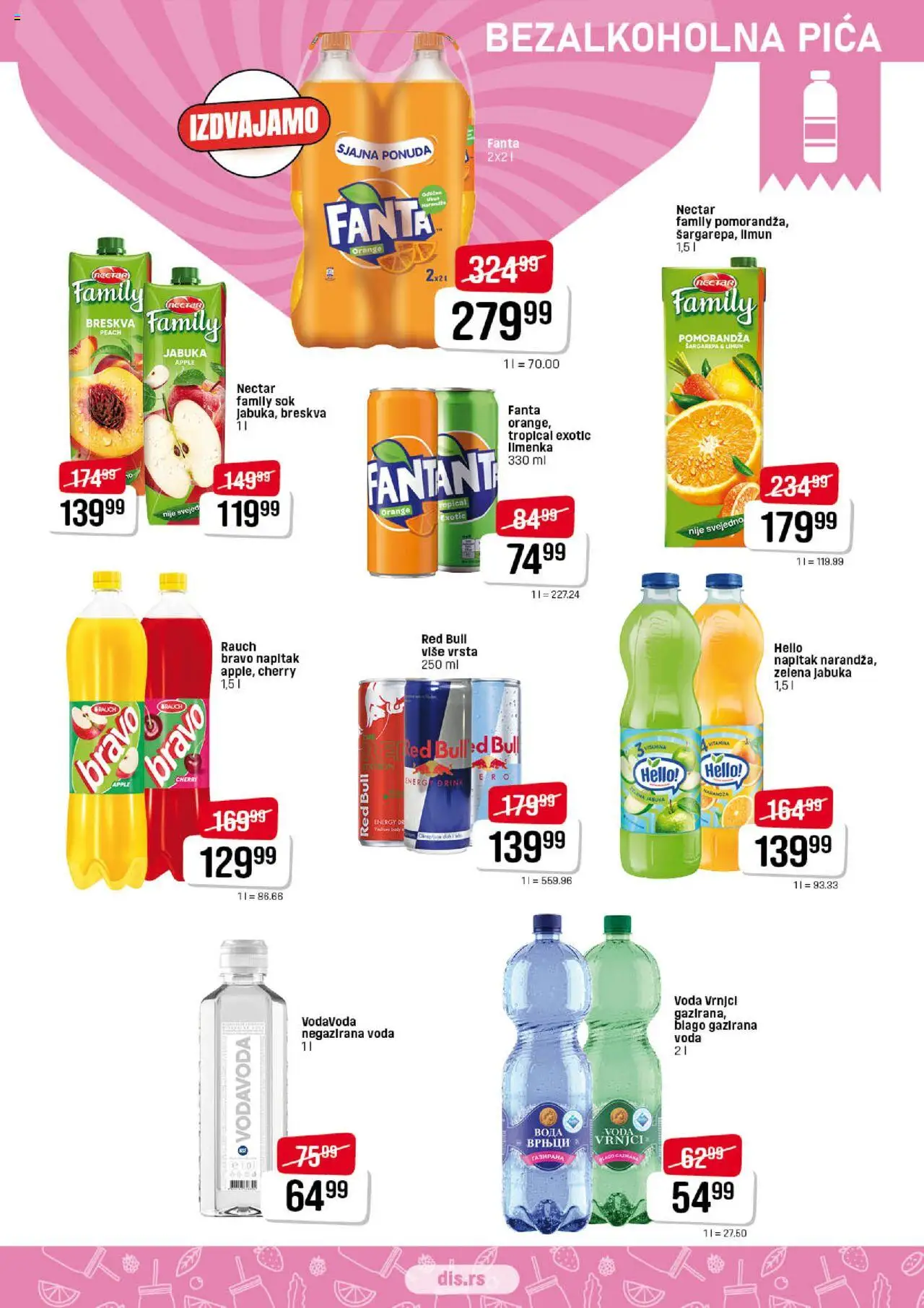 DIS katalog - važi od 03.07.2025 | Strana: 11 | Proizvode: Pomorandza, Sok, Red Bull, Breskva