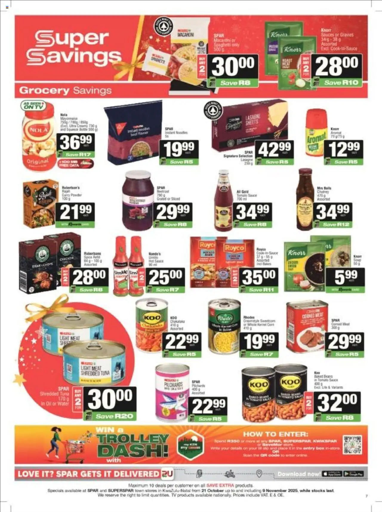 New Superspar catalogue – valid from 21.10.2025 | Page: 7 | Products: Tuna, Beans, Light, Mayonnaise