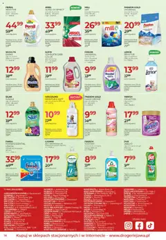 Pogląd oferty "Jawa Gazetka" - ważna od 03.10.2025 | Strona: 16 | Produkty: Persil, Coccolino, Proszek do prania, Płyn do mycia naczyń