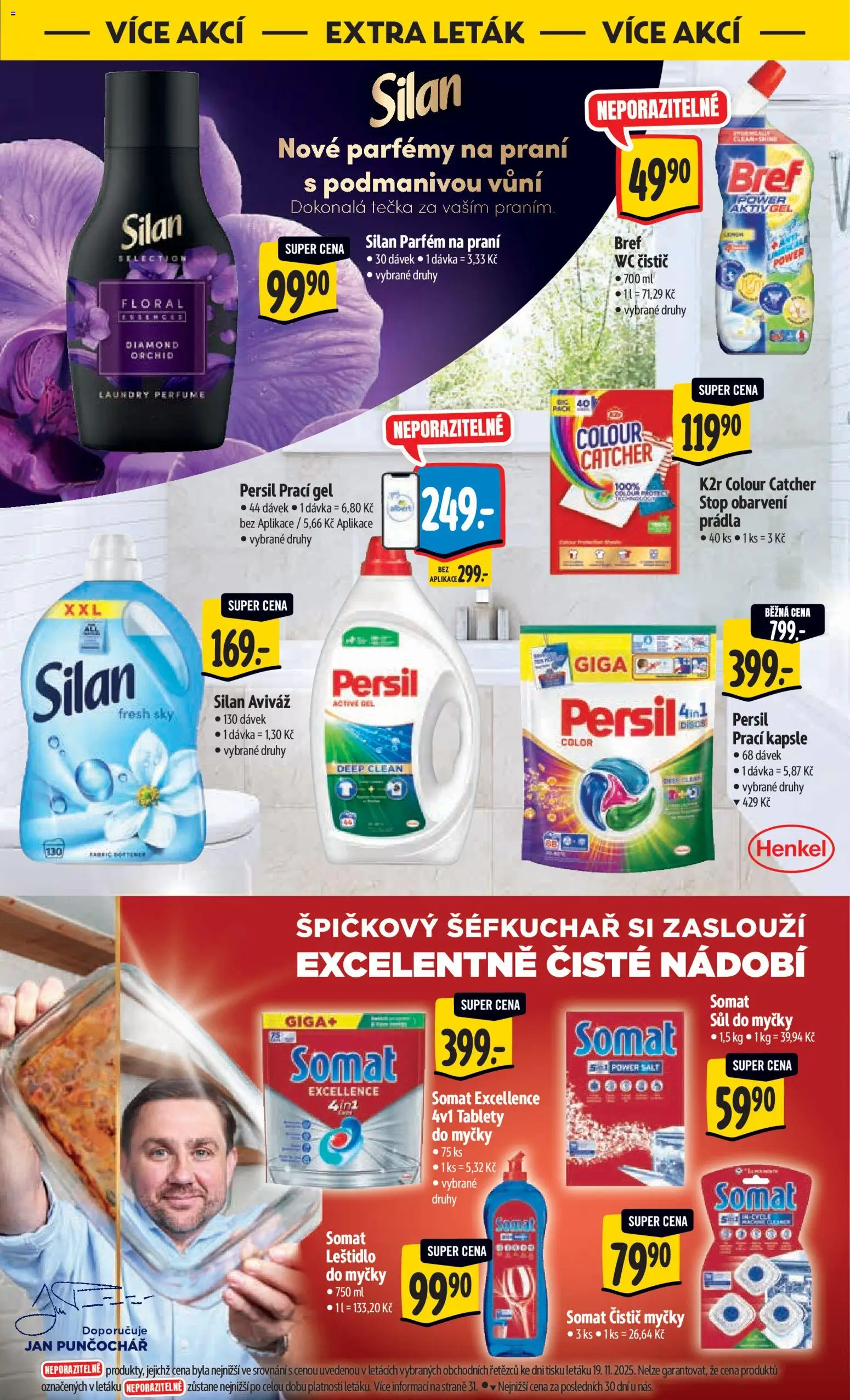 Albert leták - Hypermarket od 26.11.2025 | Strana: 57 | Produkty: Prací gel, Kapsle, Parfém, Wc čistič