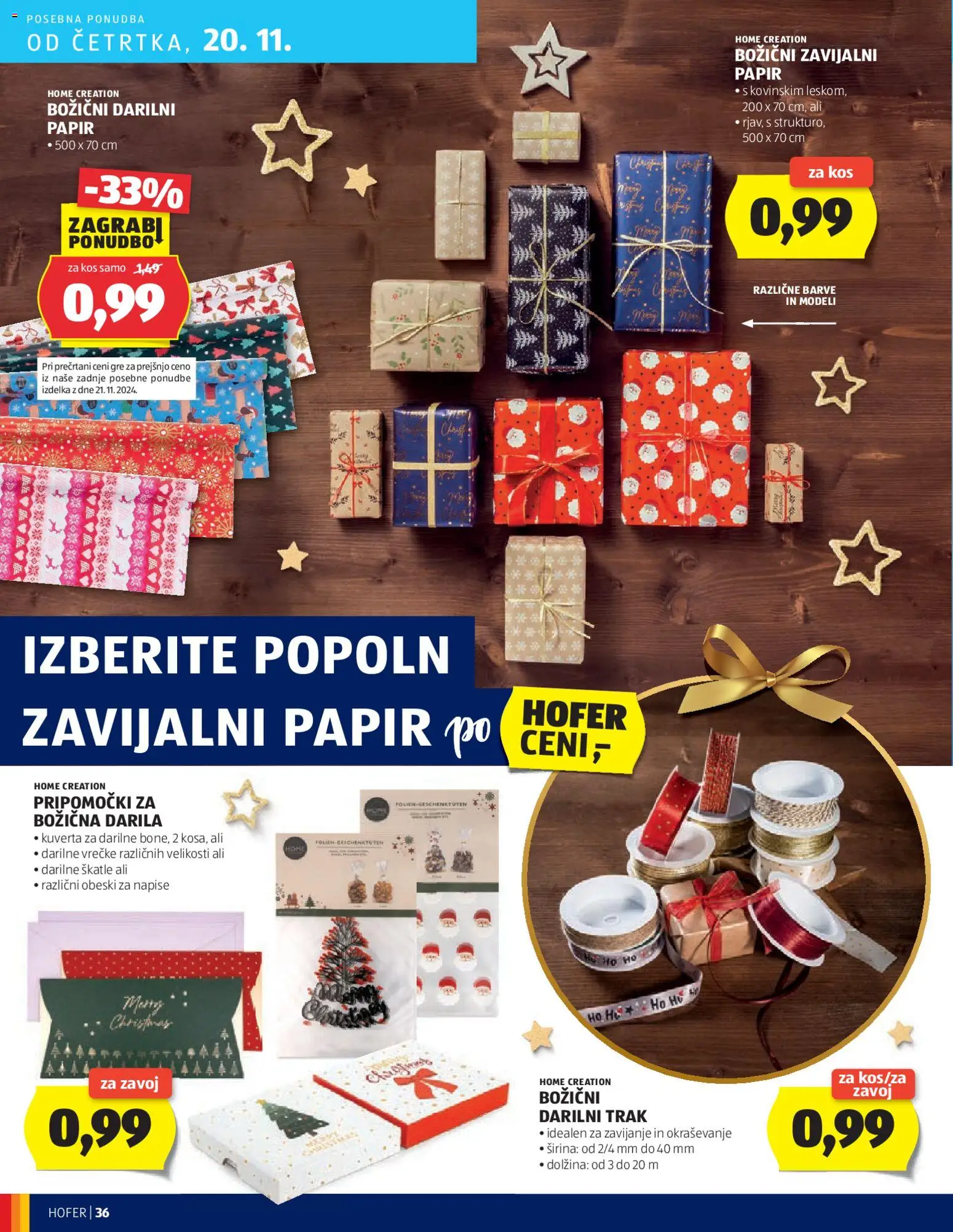Novi Hofer katalog ponudbe – veljaven od 13.11.2025 | Stran: 36 | Izdelki: Škatle, Kos
