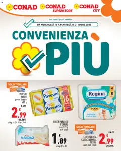 Anteprima del volantino Conad Convenienza Più Lazio catalogo valido a partire dal 15.10.2025