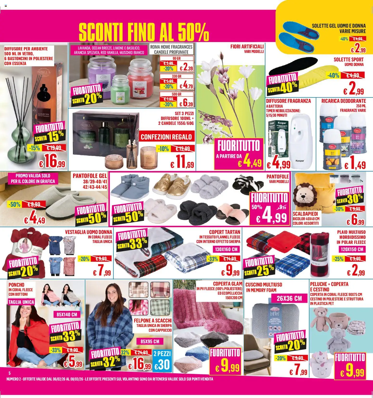 Volantino Satur del 06.02.2026 | Pagina: 5 | Prodotti: Limone, Arancia, Batteria, Fragranza