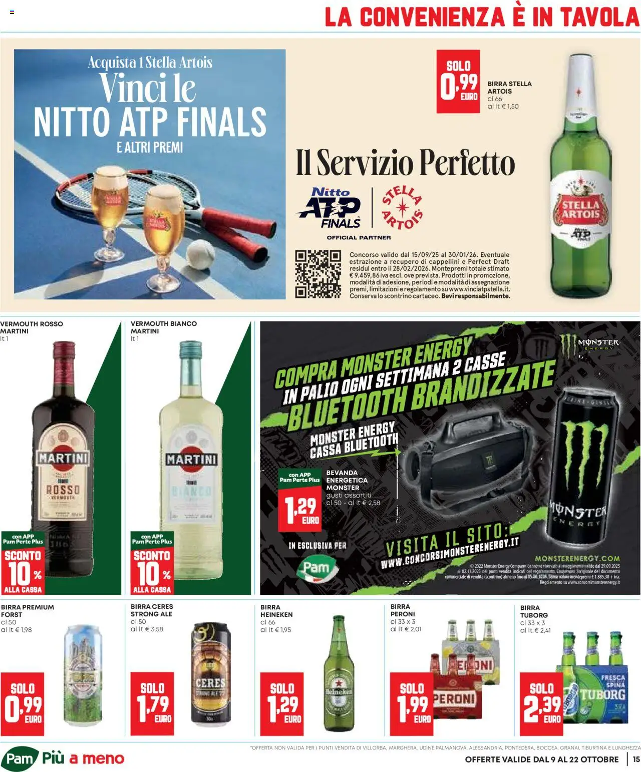 Volantino Panorama del 09.10.2025 | Pagina: 15 | Prodotti: Birra, Ceres, Heineken
