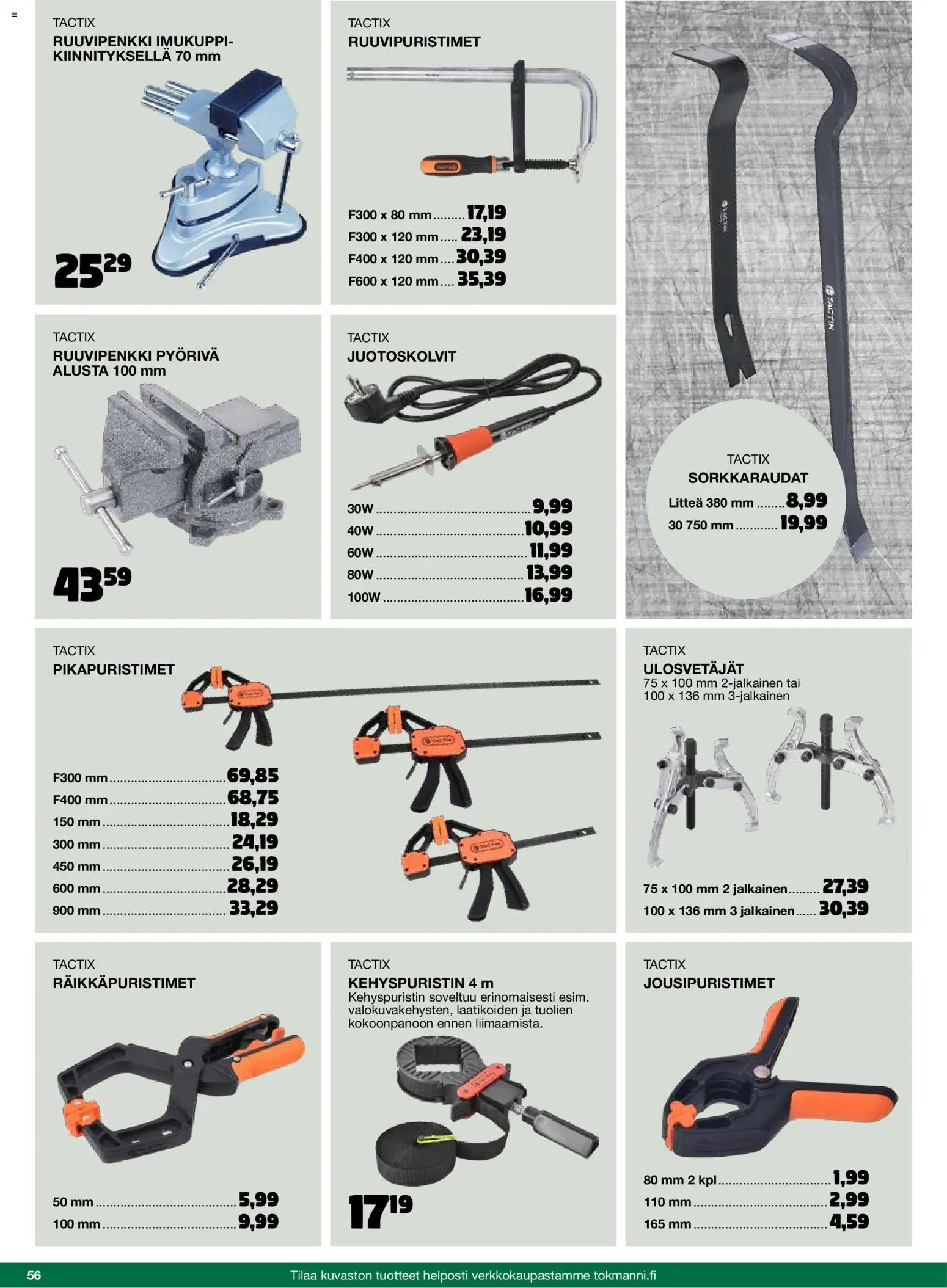 Tokmanni - 2025 Työkalukuvasto – voimassa 01.11.2025 alkaen | Sivu: 56