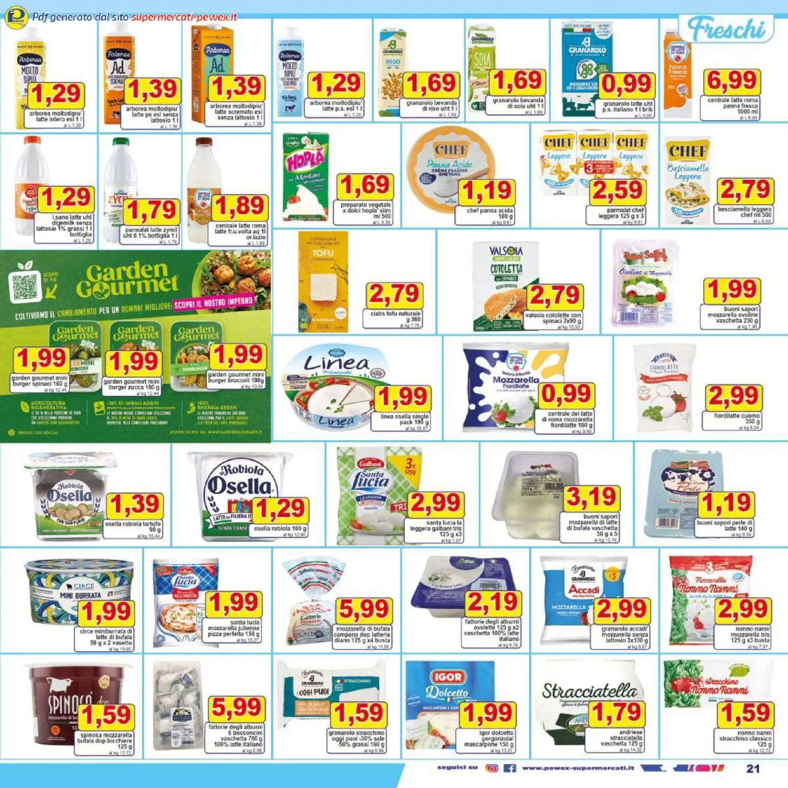 Volantino Pewex del 27.12.2025 | Pagina: 21 | Prodotti: Tartufo, Riso, Mozzarella, Burrata