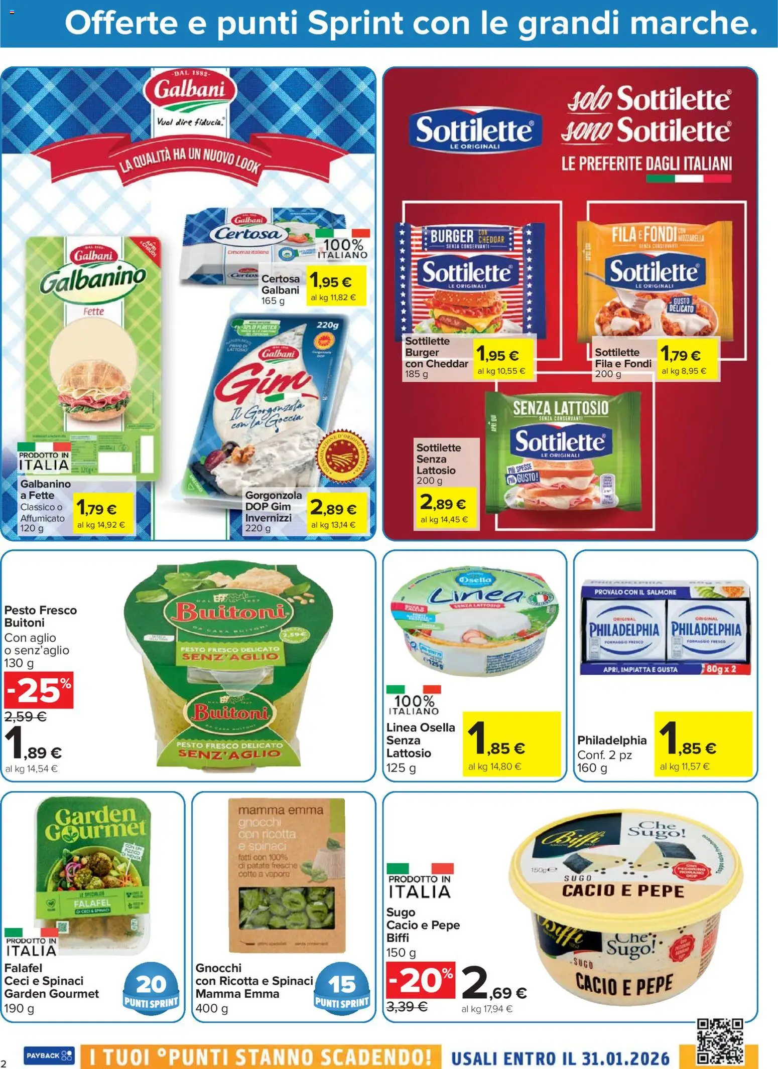 Volantino Carrefour del 16.12.2025 | Pagina: 2 | Prodotti: Spinaci, Pesto, Ricotta, Sugo