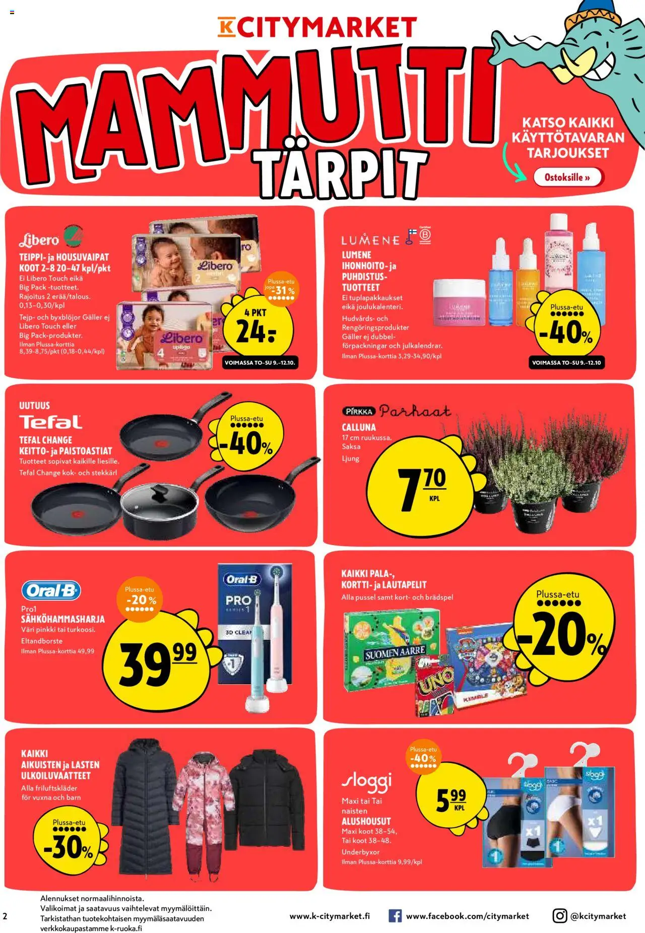 K-Citymarket tarjoukset – voimassa 09.10.2025 alkaen | Sivu: 2 | Tuotteet: Sähköhammasharja, Keitto, Alushousut, Lautapelit