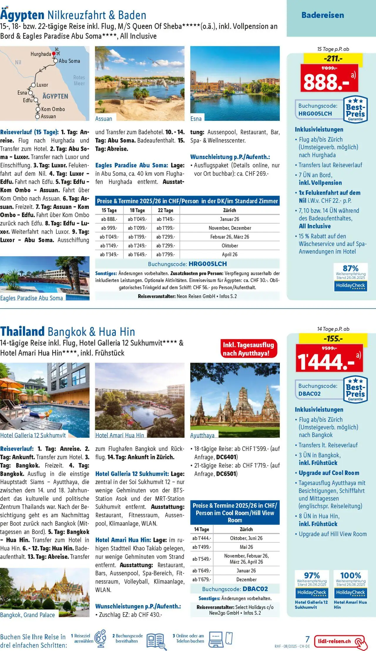 Lidl Aktionen Reisen August ab 30.07.2025 | Seite: 7 | Produkte: Telefon
