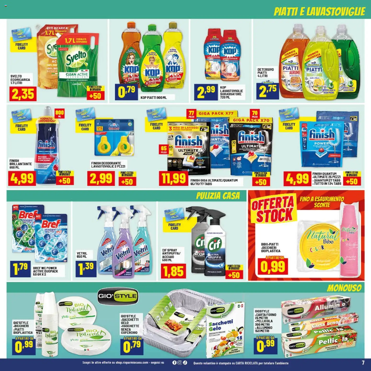 Volantino RisparmioCasa del 23.04.2026 | Pagina: 7 | Prodotti: Agrumi, Freezer, Forno, WC