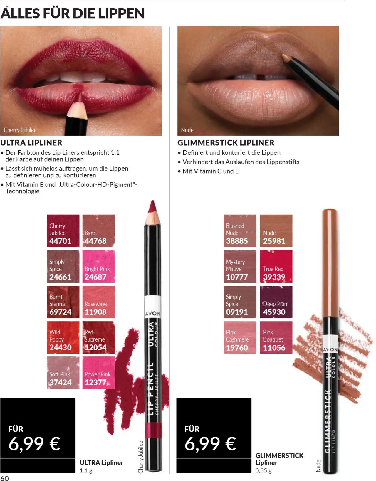 AVON Katalog Oktober 2025 – gültig ab 01.10.2025 | Seite: 62 | Produkte: Lipliner