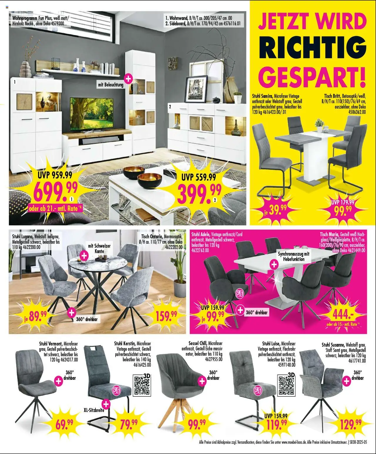 SB Möbel Boss Prospekt Magdeburg	 – gültig ab 13.09.2025 | Seite: 5 | Produkte: Sessel, Tisch, Stuhl