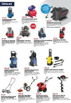 Inpos katalog akcije – veljaven od 09.04.2026 | Stran: 3 | Izdelki: Črpalka, Kosilnica, Vrtalnik, Svedri
