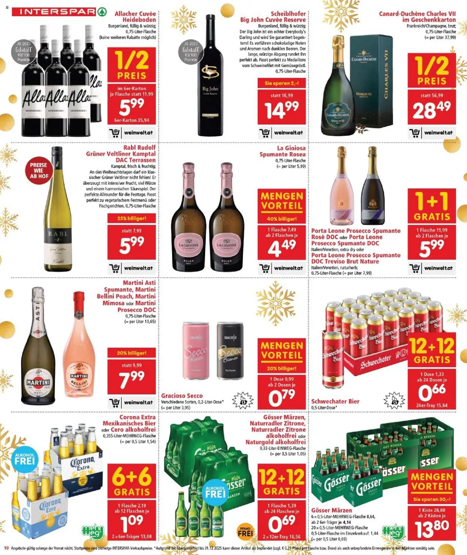 Interspar Flugblatt - Burgenland gültig ab 22.12.2025 | Seite: 10 | Produkte: Zitrone, Bier