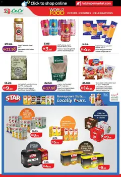 Preview of Lulu Hypermarket catalogue - World Food - Abu Dhabi & Al Ain valid from 22.04.2026 | Page: 18 | Products: Džús, Fotoaparát, Jablka, Котлон