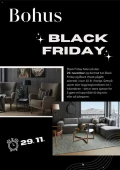 Forhåndsvisning av Bohus - Black Friday Varsel gyldig fra 21.10.2025