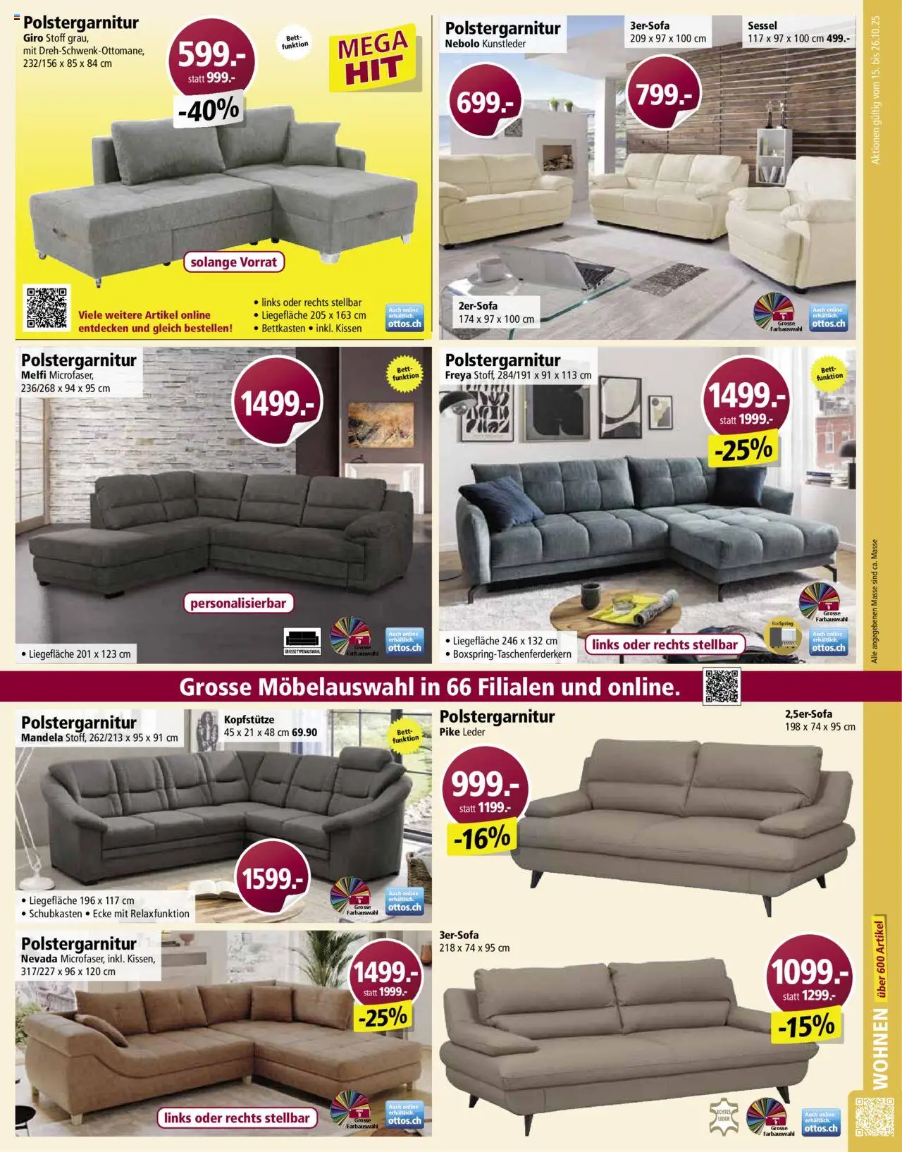 Otto's Aktionen – gültig ab 15.10.2025 | Seite: 9 | Produkte: Kissen, Sessel, Bett