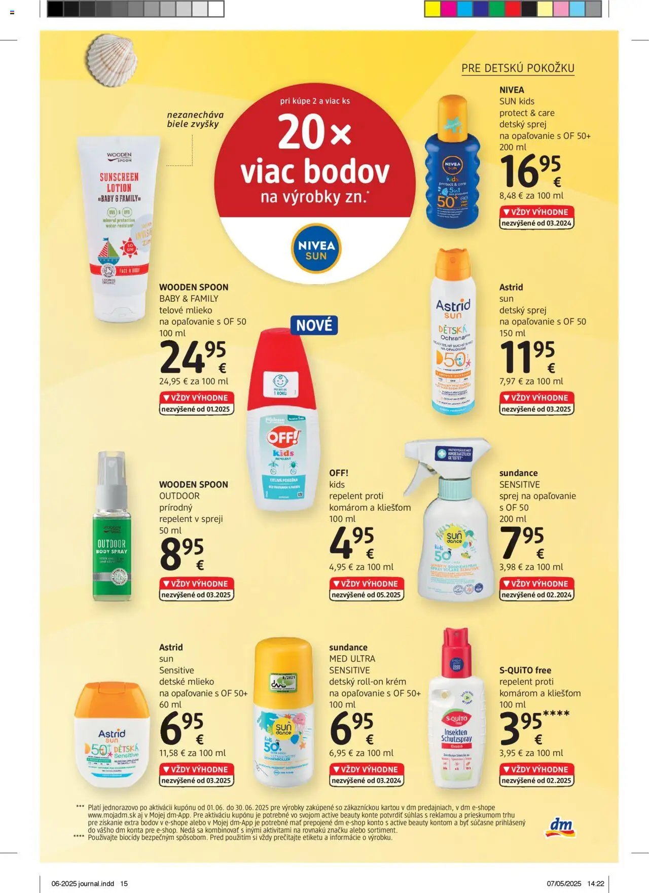 dm drogerie Journal Jún 2025 │ platný od 01.06.2025 | Strana: 15 | Produkty: Mlieko, Nivea, Krém, Med