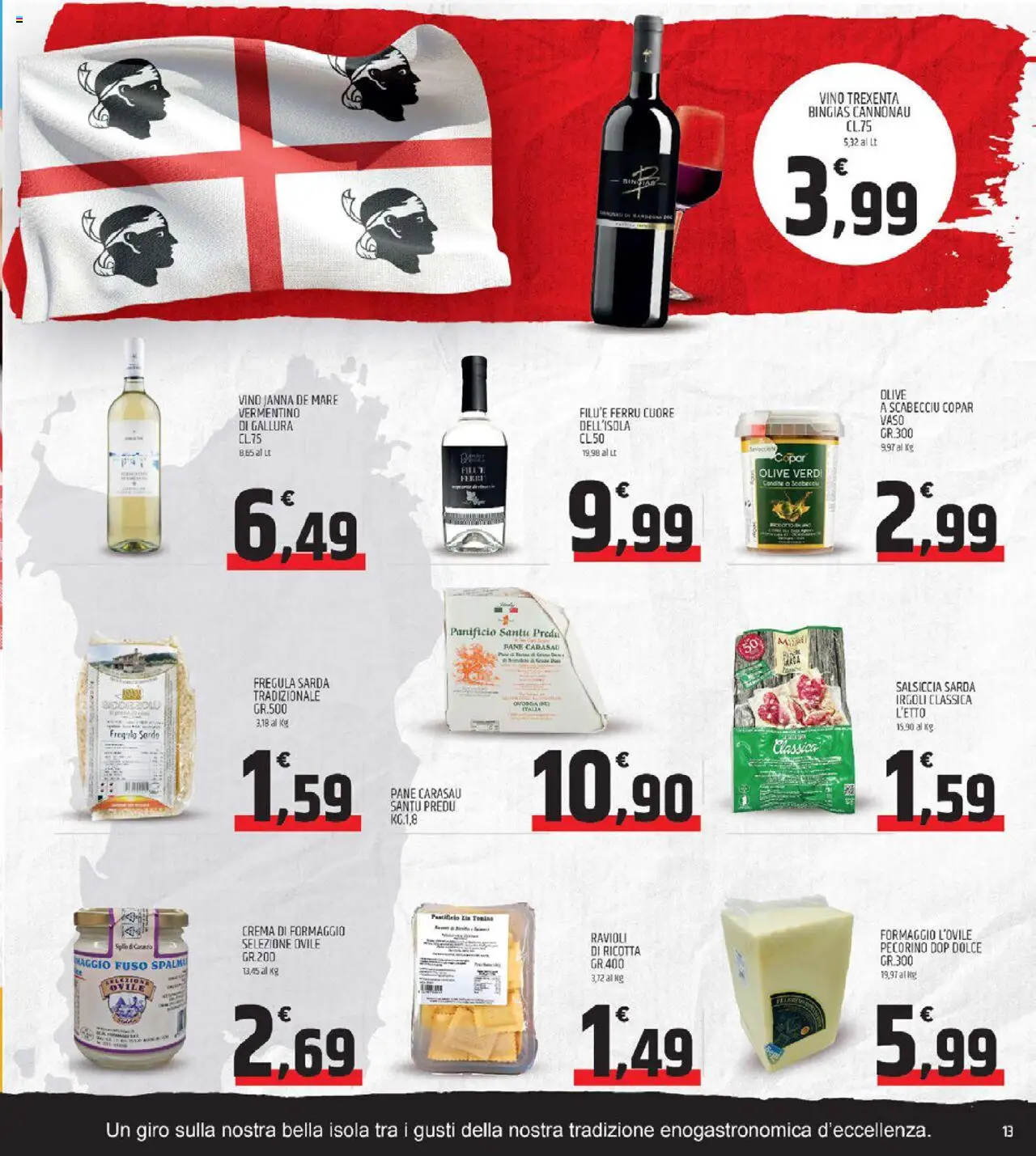 Volantino ARD Discount del 13.10.2025 | Pagina: 13 | Prodotti: Crema, Pane, Ravioli, Ricotta