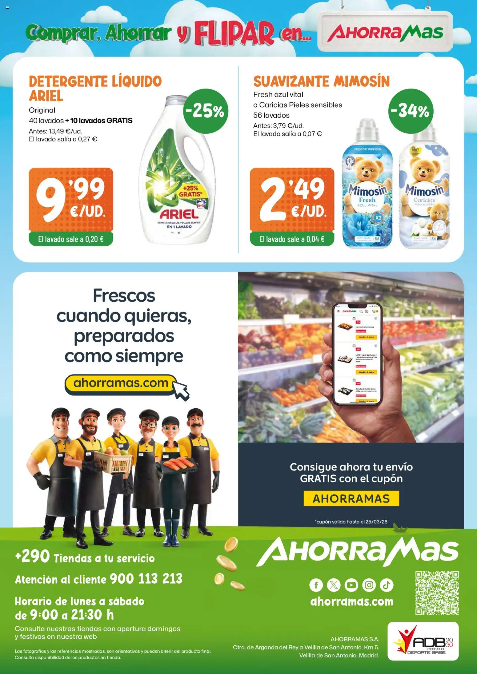 AhorraMas folleto │ válido desde el 26.02.2026 | Página: 8 | Productos: Detergente, Detergente líquido, Suavizante