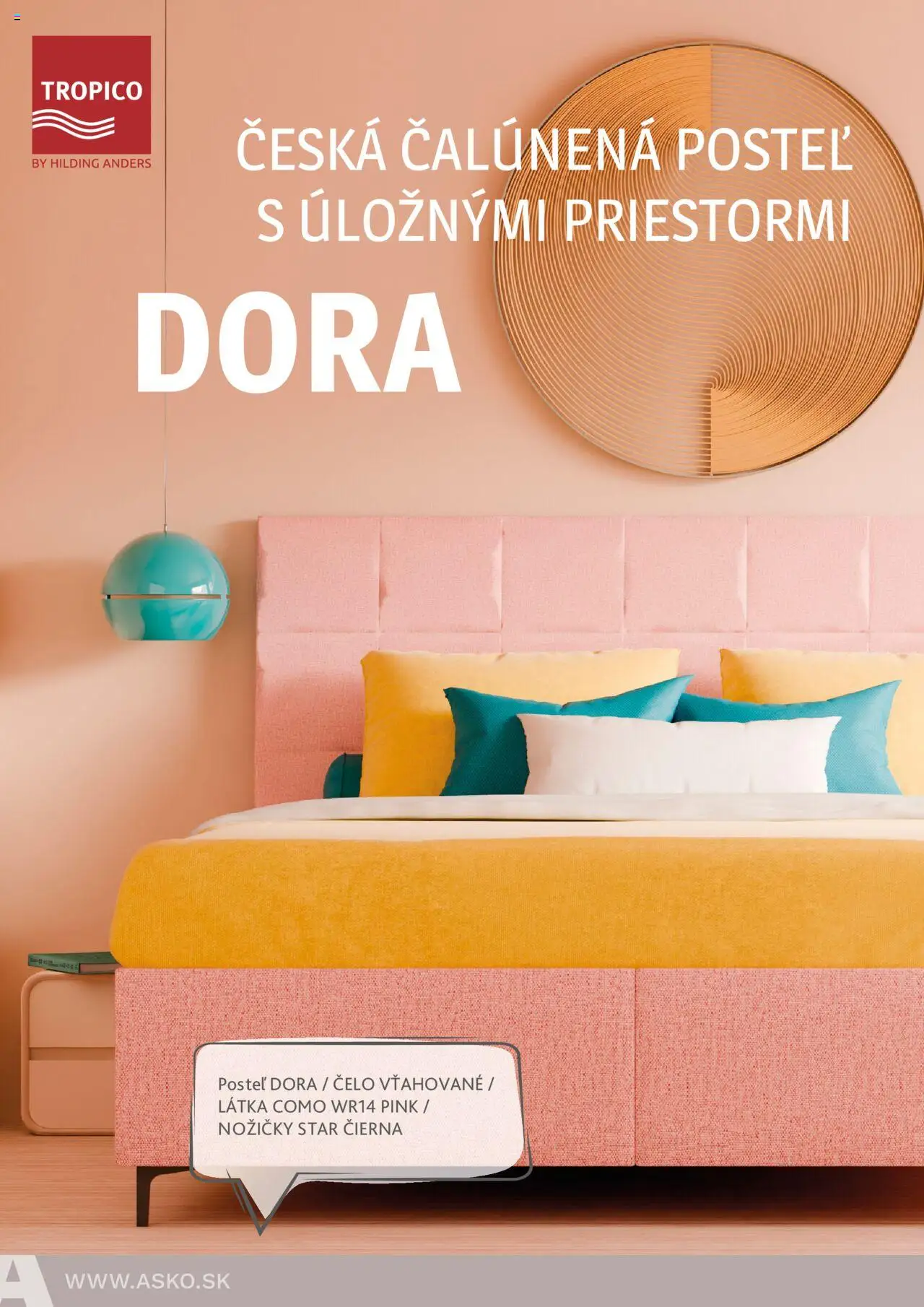 Nové ASKO nábytok akcie – leták je platný od 05.06.2025 | Strana: 48 | Produkty: Posteľ