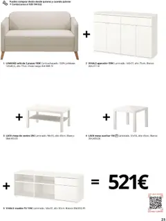 Vista previa Catálogo IKEA Salones válido desde el 01.09.2025 | Página: 25 | Productos: Mesa auxiliar, Sofá, Mesa, Aparador