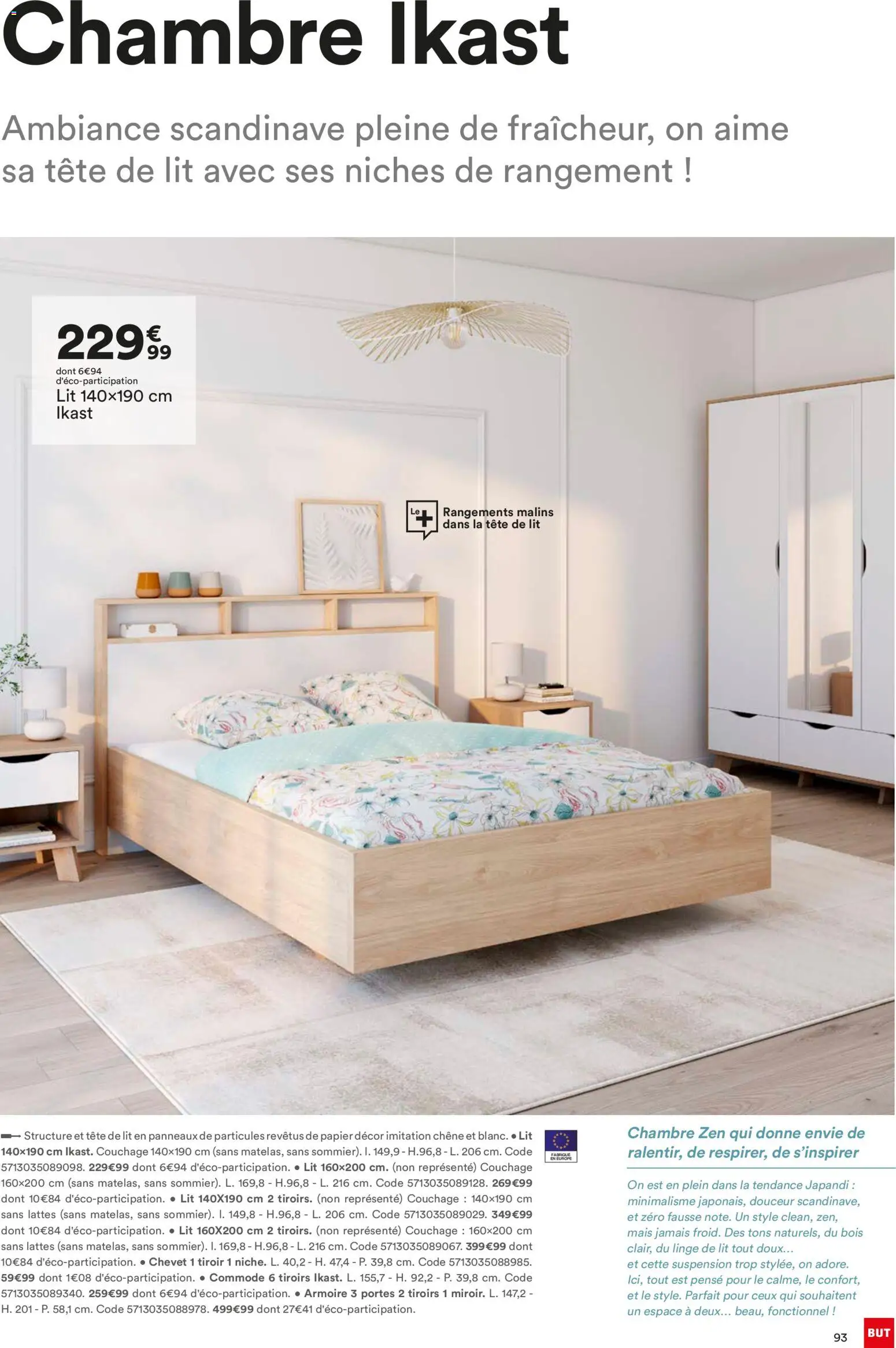 {H1} | Page: 93 | Produits: Tête de lit, Mais, Lit, Commode