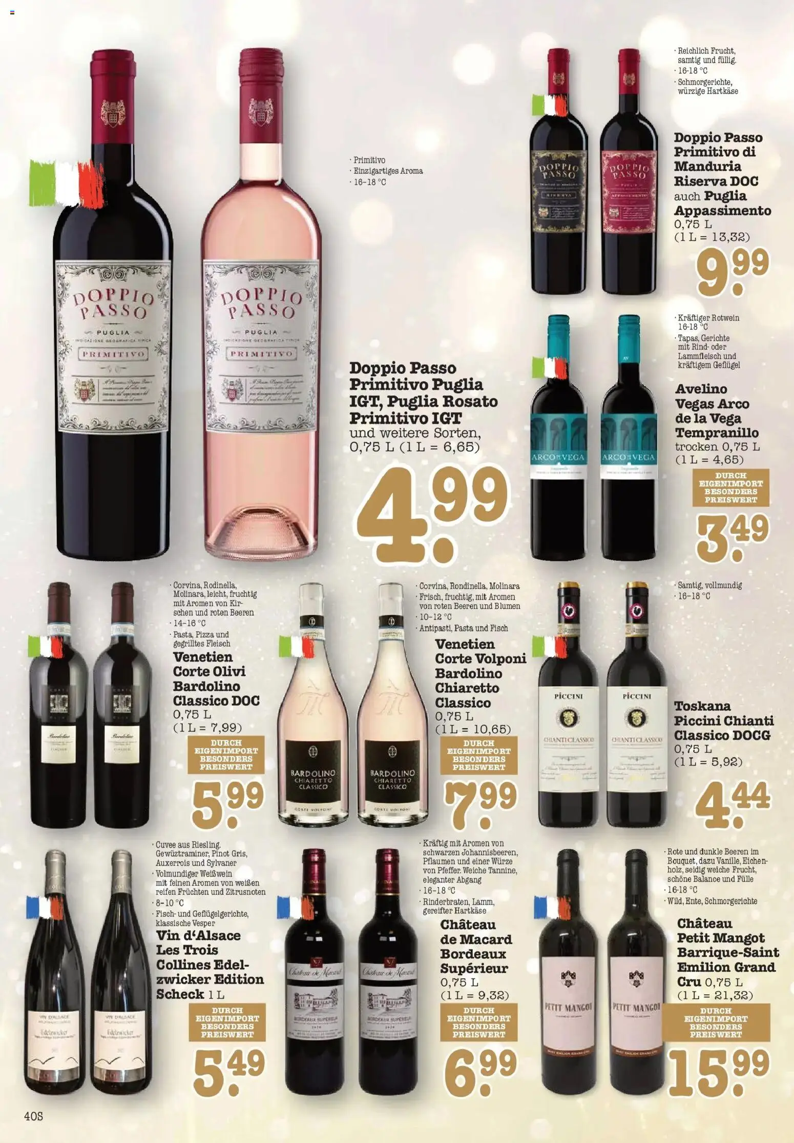 Edeka prospekt Bühlertal	 – gültig ab 15.12.2025 | Seite: 40 | Produkte: Pflaumen, Doppio Passo, Pizza, Fleisch