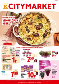 K-Citymarket-mainoslehti voimassa 25.09.2025 alkaen
