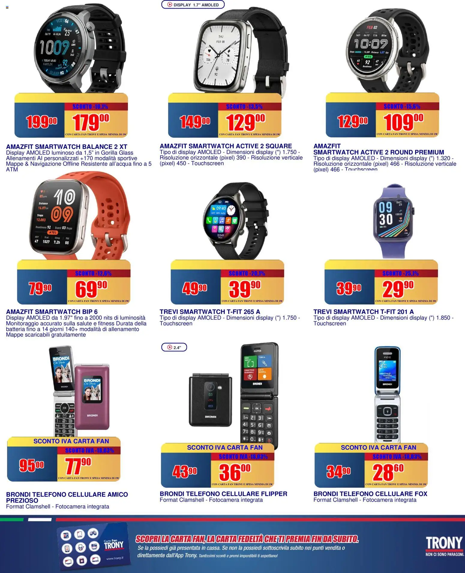 Volantino Trony del 02.04.2026 | Pagina: 17 | Prodotti: Telefono, Connettore, Navigazione, Smartwatch