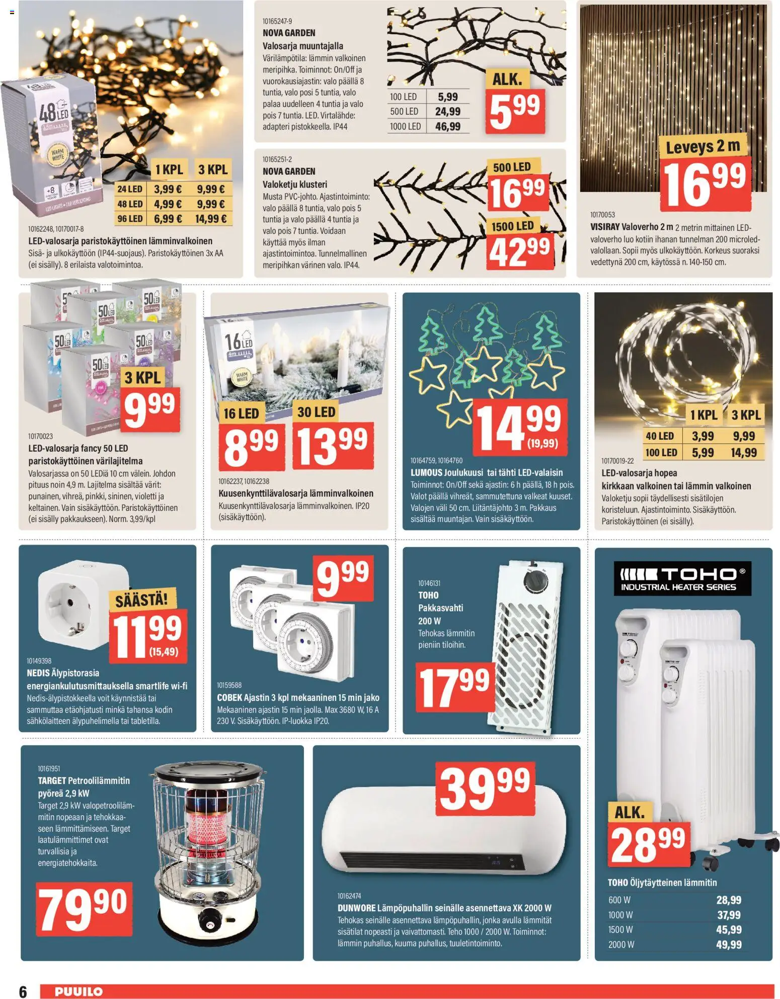 Puuilo tarjoukset – voimassa 24.11.2025 alkaen | Sivu: 6 | Tuotteet: Virtalähde, Älypistorasia